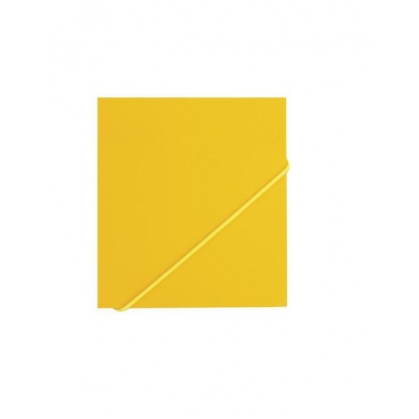 Папка на резинках BRAUBERG Office, желтая, до 300 листов, 500 мкм, 228082, (10 шт.) - фото 5