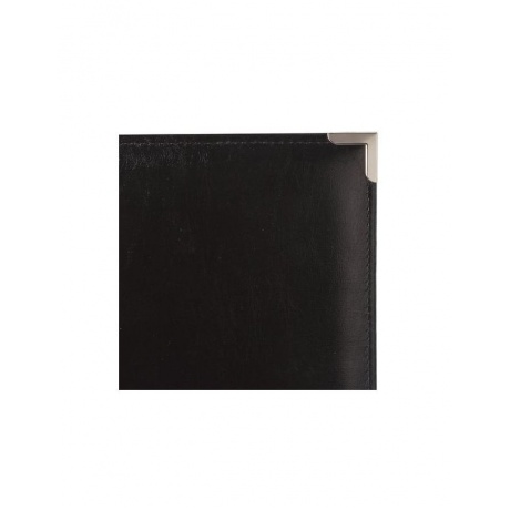 Папка адресная из кожзама без надписи, формат А4, 33х25х2 см, черная - фото 4
