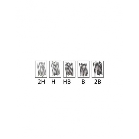 Карандаши чернографитные BRAUBERG НАБОР 6 шт., Touch line, 2H-2B, без резинки, корпус черный, заточенные, ПВХ-упаковка, 180650, (6 шт.) - фото 9