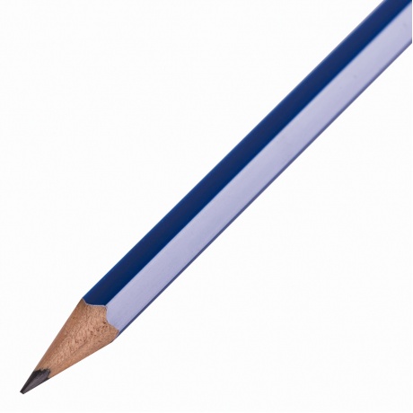181721, (цена за 12 шт.) Набор карандашей чернографитных BRAUBERG &quot;GX-100&quot; 4 шт., HB, с ластиком, корпус синий, 181721 - фото 3