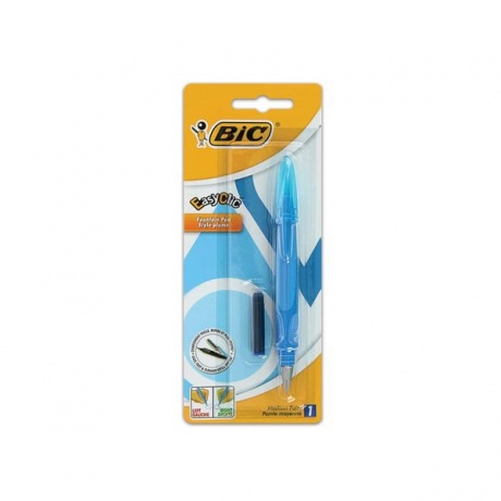 Ручка перьевая BIC EasyClic, корпус голубой, иридиевое перо, сменный картридж, блистер, 8479004 - фото 4