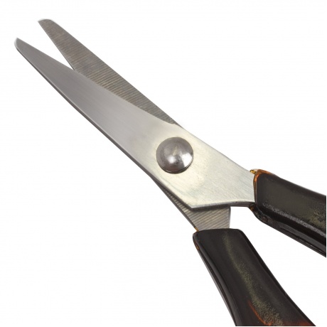 Ножницы STAFF 115 мм, ручки под янтарь, ПВХ чехол с европодвесом, (12 шт.) - фото 5