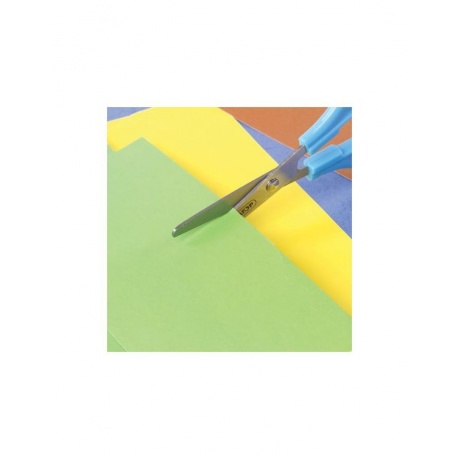 Ножницы ПИФАГОР, 145 мм, ассиметричные ручки, картонная упаковка с подвесом, ассорти (12 шт.)  - фото 11