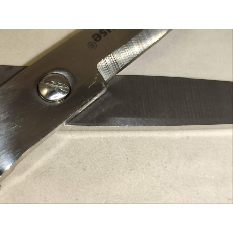 Ножницы ERICH KRAUSE Ferro, 180 мм, серебристые, в картонной упаковке с европодвесом, 14852 уцененный - фото 3