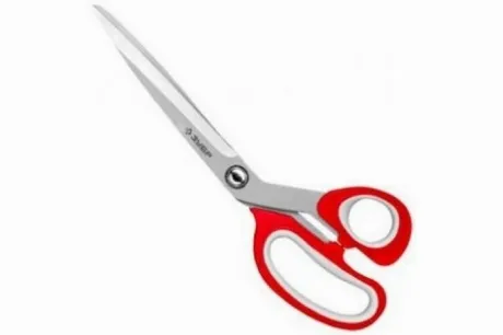 Ножницы хозяйственные ЗУБР 230 мм, изогнутые двухкомпонентные ру...