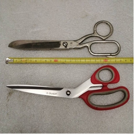 Ножницы хозяйственные ЗУБР 230 мм, изогнутые двухкомпонентные ручки (40442-24) - фото 7