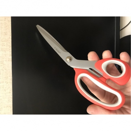 Ножницы хозяйственные ЗУБР 230 мм, изогнутые двухкомпонентные ручки (40442-24) - фото 10