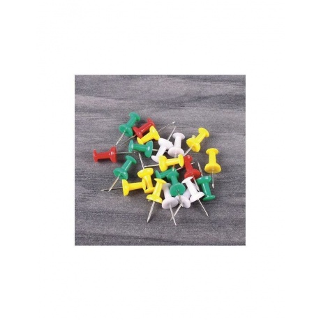 Силовые кнопки-гвоздики BRAUBERG, цветные, 50 шт., в картонной коробке, 220557, (24 шт.) - фото 7