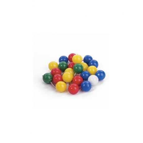 Силовые кнопки-гвоздики BRAUBERG, цветные (шарики), 50 шт., в картонной коробке, 221550, (24 шт.) - фото 3
