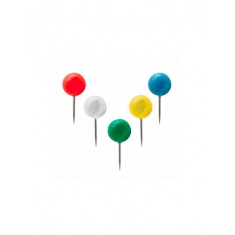 Силовые кнопки-гвоздики BRAUBERG, цветные (шарики), 50 шт., в картонной коробке, 221550, (24 шт.) - фото 5