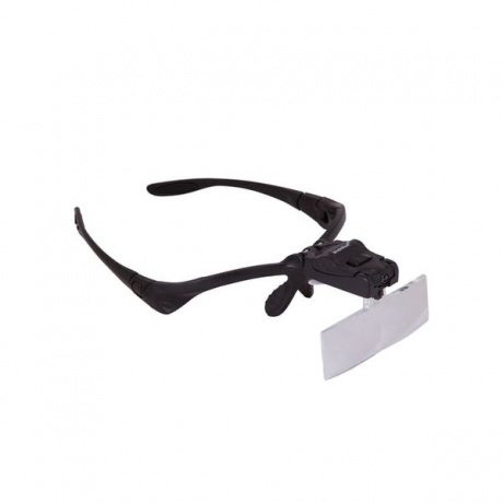 Лупа-очки LEVENHUK Zeno Vizor G3, увеличение х1-х3,5, набор из 5 линз 84х28 мм, подсветка, 69673 - фото 2