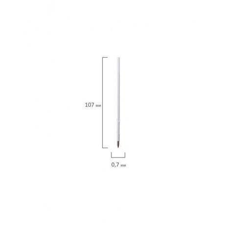 Стержень шариковый BRAUBERG 107 мм, с ушками, СИНИЙ, узел 0,7 мм, линия письма 0,35 мм, BP105R, (200 шт.) - фото 4