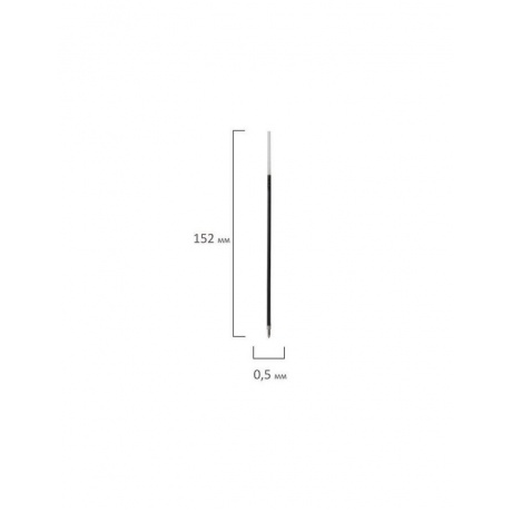 Стержень шариковый BRAUBERG 152 мм, СИНИЙ, узел 1 мм, линия письма 0,5 мм, BP102R, (200 шт.) - фото 4