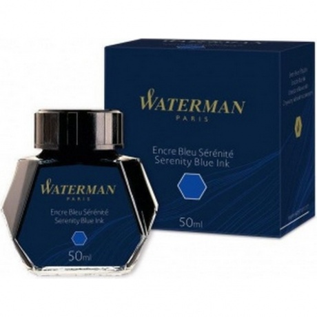 Флакон с чернилами Waterman (CWS0110720) Serenity Blue чернила 50мл для ручек перьевых - фото 6