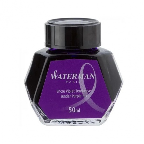 Флакон с чернилами Waterman (CWS0110750) Tender Purple чернила фиолетовые чернила 50мл для ручек перьевых