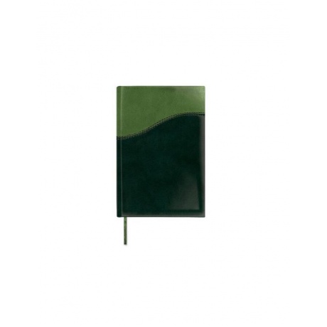 Ежедневник BRAUBERG недатированный, А5, 138х213 мм, Bond, под комбинированную кожу с волной, 160 л., зеленый/салат., 126219 - фото 3