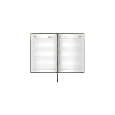 Ежедневник BRAUBERG недатированный, А5, 138х213 мм, Bond, под комбинированную кожу с волной, 160 л., зеленый/салат., 126219 - фото 4