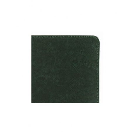 Ежедневник недатированный А5 (138х213 мм) BRAUBERG &quot;Imperial&quot;, 160 л., кожзам, зеленый, 111855 - фото 4