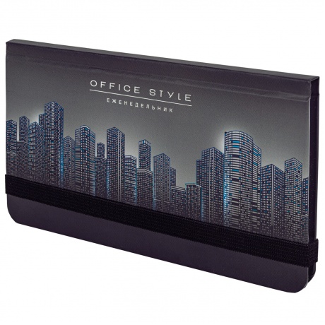 114575, Еженедельник недатированный с резинкой (171х93 мм), BRAU...