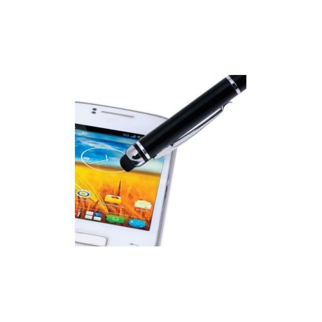 Ручка-стилус SONNEN для смартфонов/планшетов, СИНЯЯ, корпус черный, серебристые детали, линия письма 1 мм, 141589, (5 шт.) - фото 3