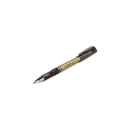 Ручка стираемая гелевая STAFF, ЧЕРНАЯ, хромированные детали, узел 0,5 мм, линия письма 0,35 мм, 142495, (12 шт.) - фото 6