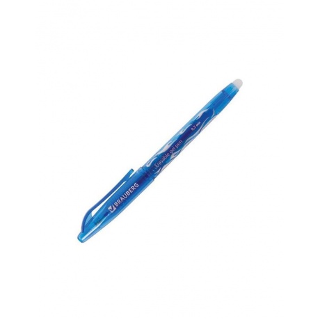 Ручка стираемая гелевая BRAUBERG, СИНЯЯ, узел 0,5 мм, линия письма 0,35 мм, GP135, (12 шт.) - фото 3