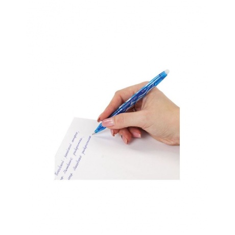 Ручка стираемая гелевая BRAUBERG, СИНЯЯ, узел 0,5 мм, линия письма 0,35 мм, GP135, (12 шт.) - фото 9