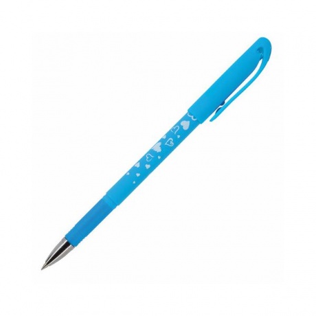 Ручка стираемая гелевая Bruno Visconti Сердечки (20-0200) синяя (24 шт. в уп-ке) - фото 4