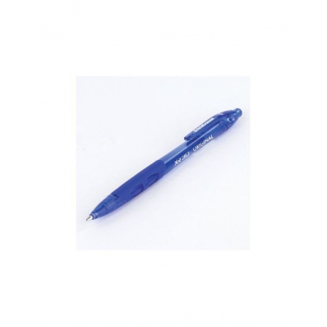 Ручка шариковая автоматическая ERICH KRAUSE XR-30, СИНЯЯ, корпус синий, узел 0,7 мм, линия письма 0,35 мм, 17721, (24 шт.) - фото 5