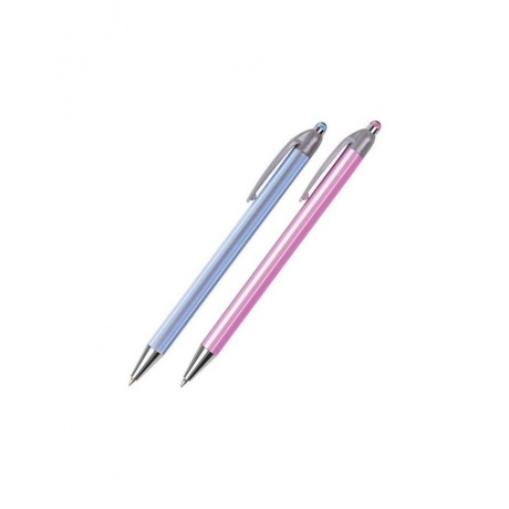 Ручка шариковая автоматическая BRAUBERG Sakura, корпус ассорти, узел 0,5 мм, линия письма 0,35 мм, BPR130, (40 шт.) - фото 2