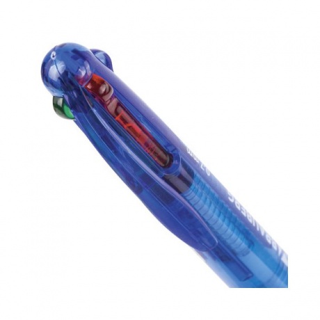 Ручка шариковая автоматическая с грипом BRAUBERG Spectrum, 4 ЦВЕТА (синяя, черная, красная, зеленая), линия письма 0,35мм, 141513, (12 шт.) - фото 4