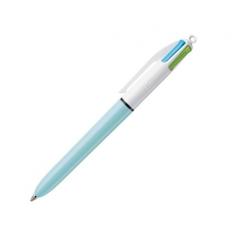 Ручка шариковая автоматическая BIC 4 Colours, 4 цвета (голубой,фиолетовый, розовый, салатовый), узел 1 мм, линия письма 0,32 мм, 887777 - фото 1