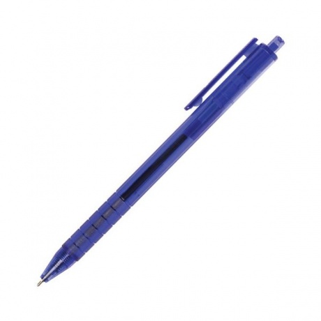 Ручка шариковая масляная автоматическая BRAUBERG Tone, СИНЯЯ, корпус тонированный, узел 0,7 мм, линия письма 0,35 мм, 142414, (24 шт.) - фото 1