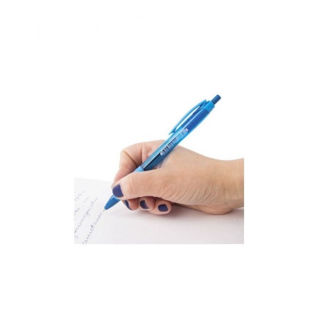 Ручка шариковая масляная автоматическая с грипом BRAUBERG FRUITY RG, СИНЯЯ, узел 0,7 мм, линия письма 0,35 мм, OBPR127, (24 шт.) - фото 11