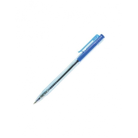 Ручка шариковая масляная автоматическая BRAUBERG Click Blue, СИНЯЯ, тонированный корпус, узел 1 мм, линия письма 0,5 мм, OBPR136, (100 шт.) - фото 1