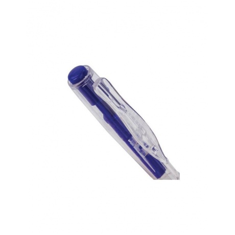Ручка шариковая автоматическая с грипом STAFF, СИНЯЯ, корпус прозрачный, 0,7 мм, линия письма 0,35 мм, BPR116, (50 шт.) - фото 4