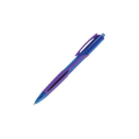 Ручка шариковая масляная автоматическая BRAUBERG Phantom color, СИНЯЯ, узел 0,7 мм, линия письма 0,35 мм, OBPR204, (24 шт.) - фото 3