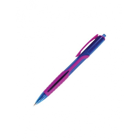 Ручка шариковая масляная автоматическая BRAUBERG Phantom color, СИНЯЯ, узел 0,7 мм, линия письма 0,35 мм, OBPR204, (24 шт.) - фото 5