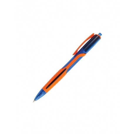 Ручка шариковая масляная автоматическая BRAUBERG Phantom color, СИНЯЯ, узел 0,7 мм, линия письма 0,35 мм, OBPR204, (24 шт.) - фото 6