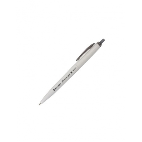 Ручка шариковая масляная автоматическая BRAUBERG Sky White, СИНЯЯ, клип ассорти, узел 0,7 мм, линия письма 0,35 мм, OBPR222, (24 шт.) - фото 4