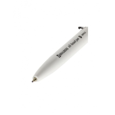 Ручка шариковая масляная автоматическая BRAUBERG Sky White, СИНЯЯ, клип ассорти, узел 0,7 мм, линия письма 0,35 мм, OBPR222, (24 шт.) - фото 9