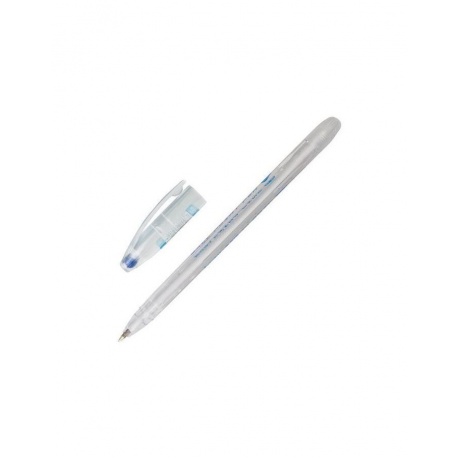 Ручка шариковая масляная PENSAN Global-21, СИНЯЯ, корпус прозрачный, узел 0,5 мм, линия письма 0,3 мм, 2221, (36 шт.) - фото 2