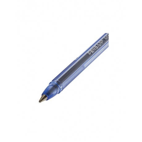 Ручка шариковая масляная PENSAN My-Pen, СИНЯЯ, корпус тонированный синий, узел 1 мм, линия письма 0,5 мм, 2210, (50 шт.) - фото 4