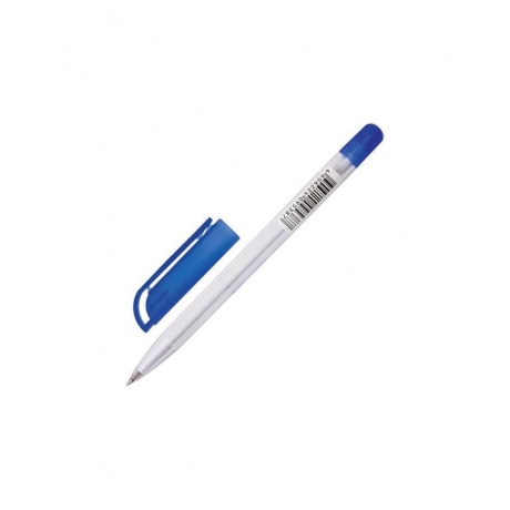 Ручка шариковая масляная BRAUBERG Olive Pen, СИНЯЯ, корпус прозрачный, узел 0,7 мм, линия письма 0,35 мм, BP210, (48 шт.) - фото 2