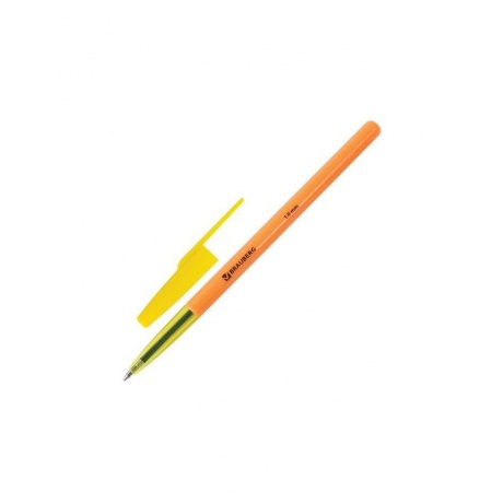 Ручка шариковая BRAUBERG Color, СИНЯЯ, корпус ассорти, узел 1 мм, линия письма 0,5 мм, 141507, (96 шт.) - фото 3