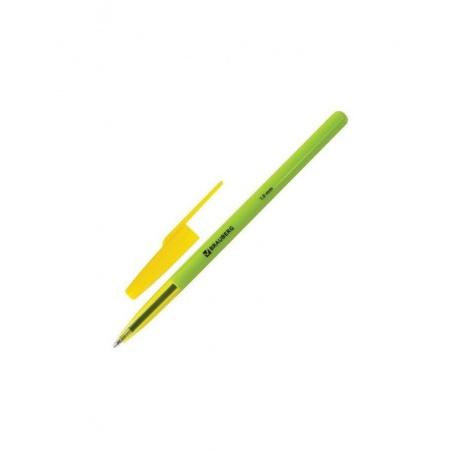 Ручка шариковая BRAUBERG Color, СИНЯЯ, корпус ассорти, узел 1 мм, линия письма 0,5 мм, 141507, (96 шт.) - фото 4