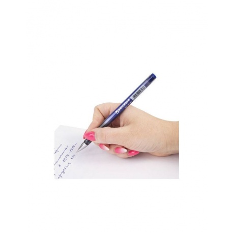 Ручка шариковая масляная BRAUBERG Profi-Oil, СИНЯЯ, корпус с печатью, узел 0,7 мм, линия письма 0,35 мм, OBP225, (24 шт.) - фото 7