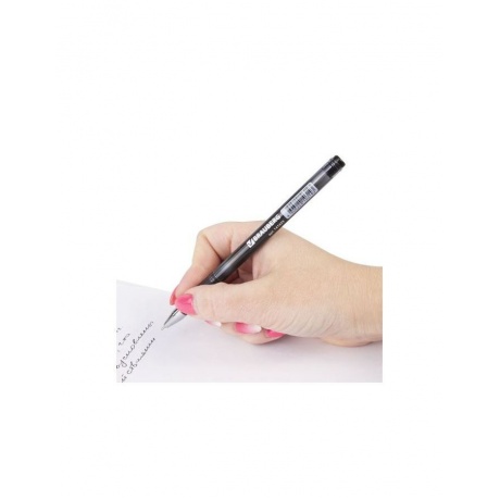 Ручка шариковая масляная BRAUBERG Profi-Oil, ЧЕРНАЯ, корпус с печатью, узел 0,7 мм, линия письма 0,35 мм, OBP325, (24 шт.) - фото 8