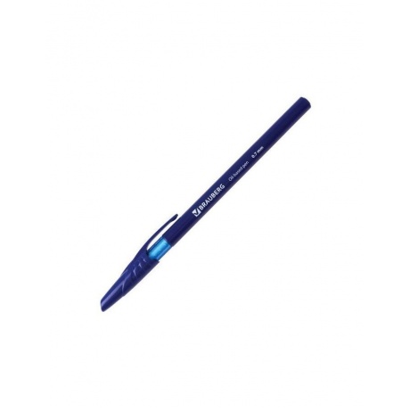 Ручка шариковая масляная BRAUBERG Oil Base, СИНЯЯ, корпус синий, узел 0,7 мм, линия письма 0,35 мм, 141634, (24 шт.) - фото 2