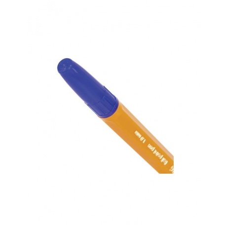 Ручка шариковая BRAUBERG Carina Orange, СИНЯЯ, корпус оранжевый, узел 1 мм, линия письма 0,35 мм, BP214, (100 шт.) - фото 5